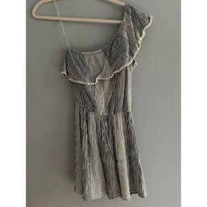 America Eagle Gauzy One Shoulder Dress